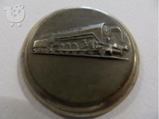 PoulaTo: 1960's Vintage Pocket Watch MOLNIA Locomotive Train Railroad